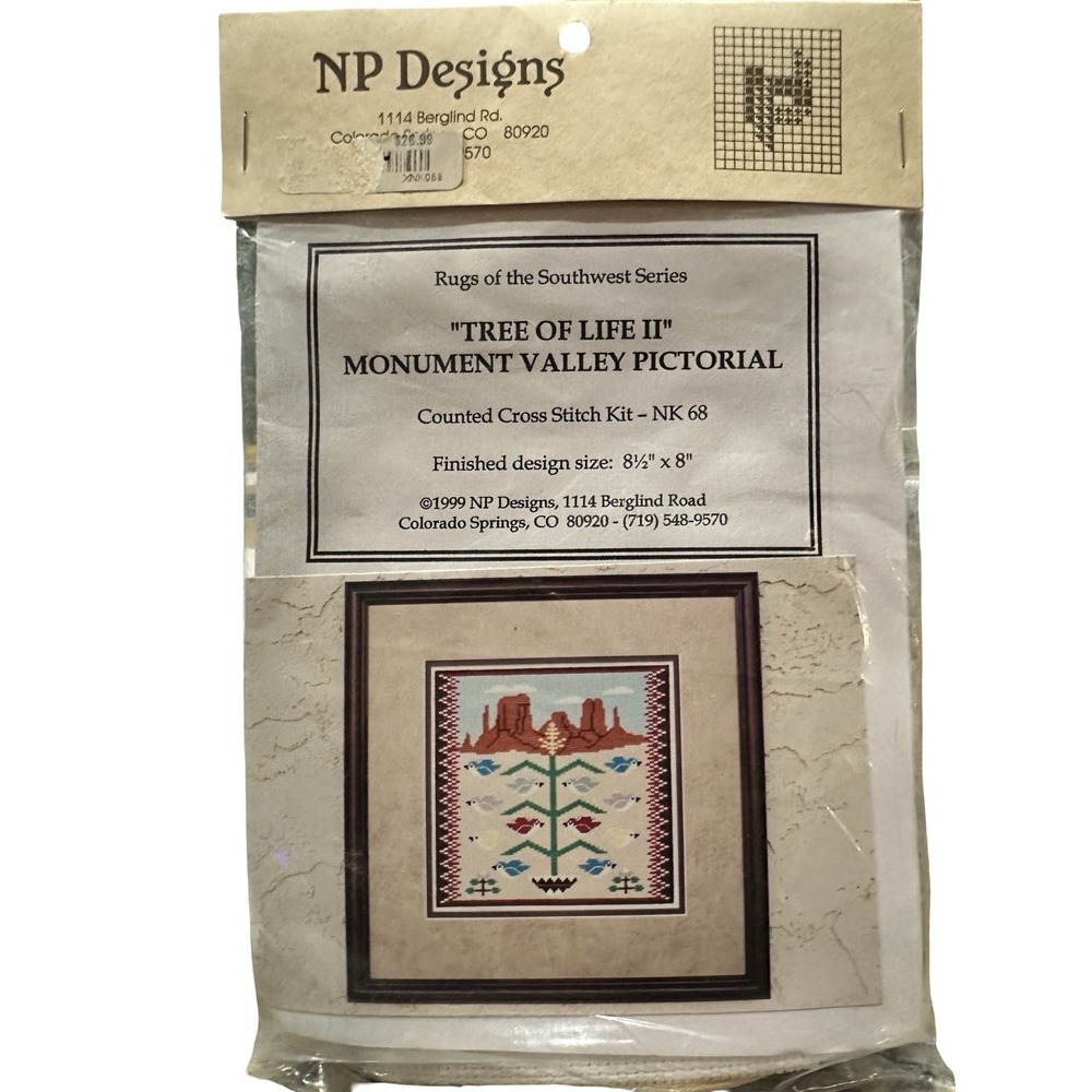 NP Designs Tree Of Life II Counted Cross Stitch Kit NK68, Brand New, Sealed West